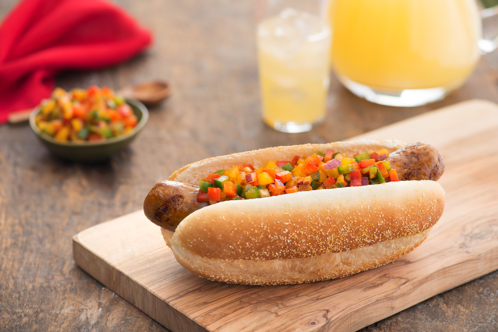 Italian Sausage with Fresh Pepper Salsa Villaggio
