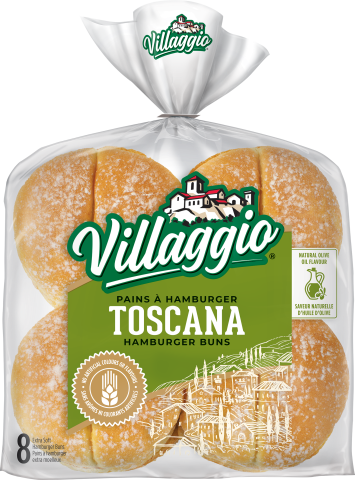 Villaggio® Toscana™ Extra Soft Hamburger Buns