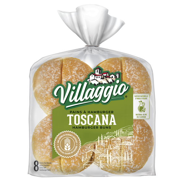 Villaggio® Toscana™ Extra Soft Hamburger Buns