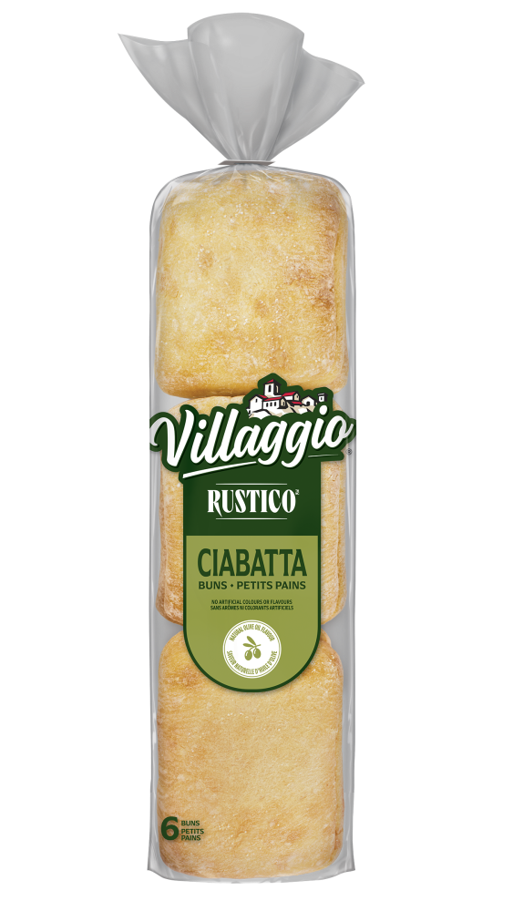 Villaggio® Rustico™ Italian Style Ciabatta Buns