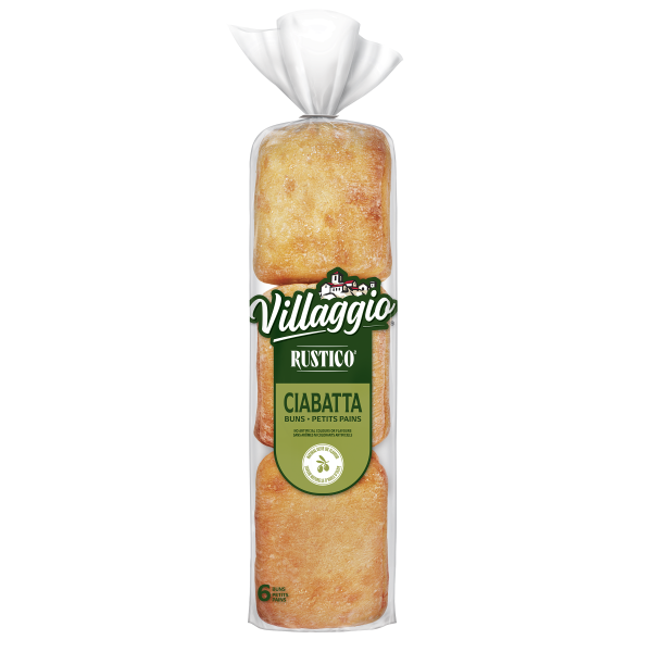 Villaggio® Rustico™ Italian Style Ciabatta Buns